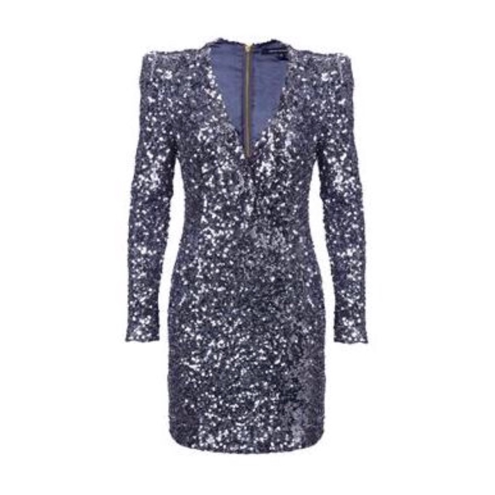 French Connection navy sequin Samantha mini dress